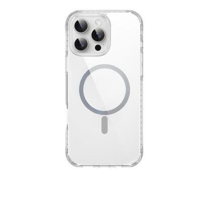Capa  Hybrid Ultra Para Iphone 16 Pro  Transparente / Cinza Wiwu