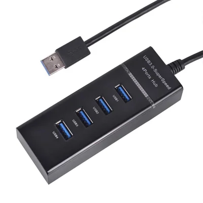 Hub Usb 3.0 Com 4 Portas Alta Velocidade 5.0 Gbps Uh-30 Preto