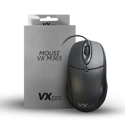 Mouse Usb Optico 1000 Dpi Preto Vx M365 Vxpro