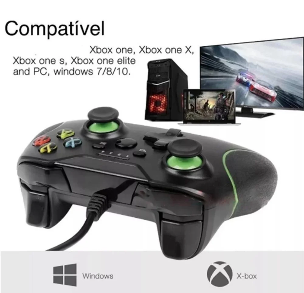 Imagem 3 de 4 do produto Controle Com Fio Compativel Com Video Game XBOX One