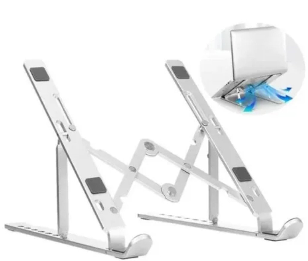 Suporte Base De Alumínio Ergonômico Para Notebook