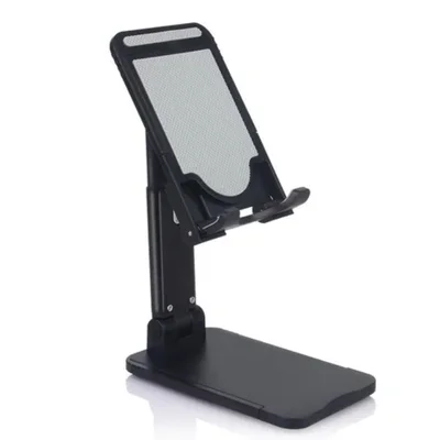 Suporte Universal De Mesa Para Celular E Tablet Cor:preto