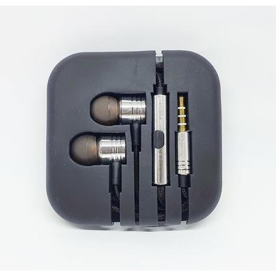 Fone De Ouvido Piston Intra Auricular Cor:cinza
