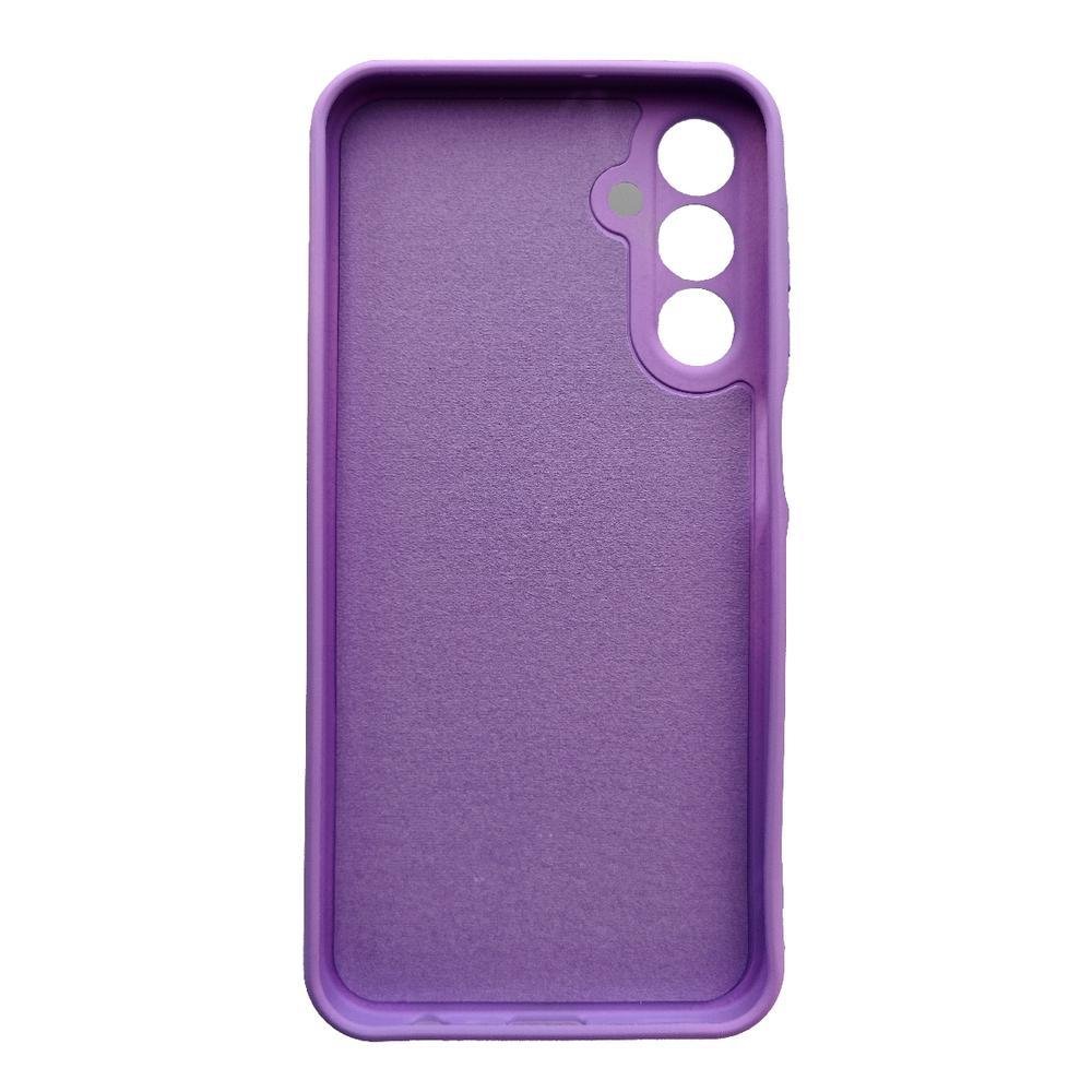 Imagem 2 de 2 do produto Capinha Capa Compatível Com Samsung Galaxy M55 5g Tela 6.7 Case Aveludada Interior Cor:lilas