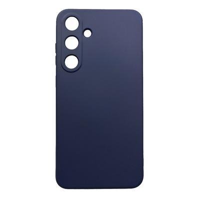 Capinha Capa Compatível Com Samsung Galaxy M55 5g Tela 6.7 Case Aveludada Interior Cor:azul Escuro