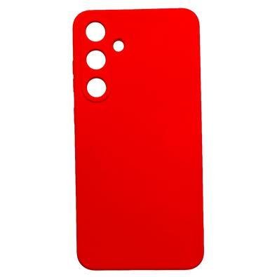 Capa Capinha Compatível Com Samsung Galaxy M55 5g Tela 6.7 Silicone Aveludada Premium Cor:vermelho