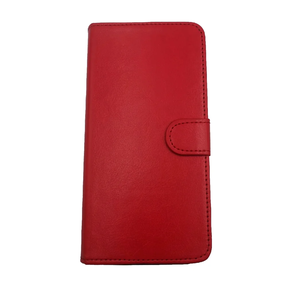 Imagem 1 de 3 do produto Capa Capinha Compatível Com Motorola Moto G55 5g Tela 6.5 Carteira Lisa Diversas Cores Cor:vermelho
