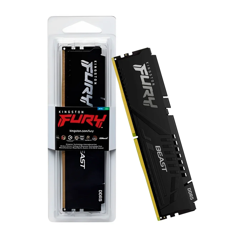 Memoria 16gb Ddr5 6000 Cl30 1.4v Fury Beast Black Kf560c30bbe-16 Kingston