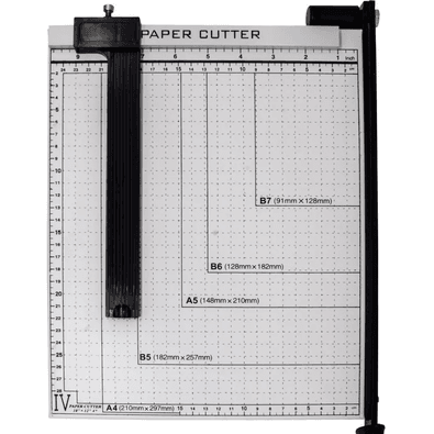 Guilhotina Lorben Base Metálica 30cm 10 Folhas Papel A4 B5 A5 B6 B7 Corte Reto