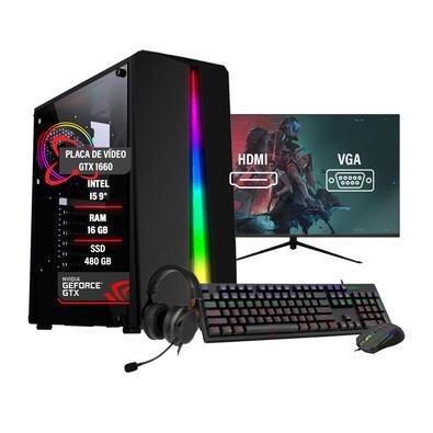 PC Gamer Completo I5 9° Gtx1660 16gb Hd 1TB SSD 480GB