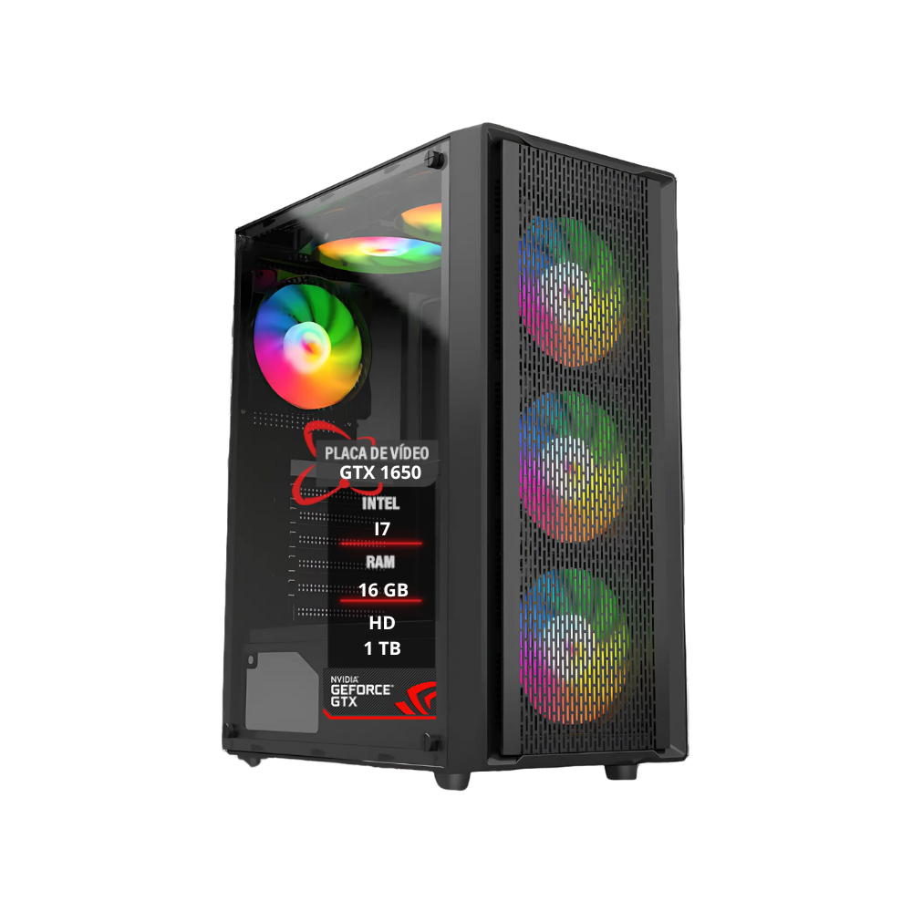 PC Gamer I7 16gb Ddr3 Gtx 1650 Hd 1TB SSD 240GB