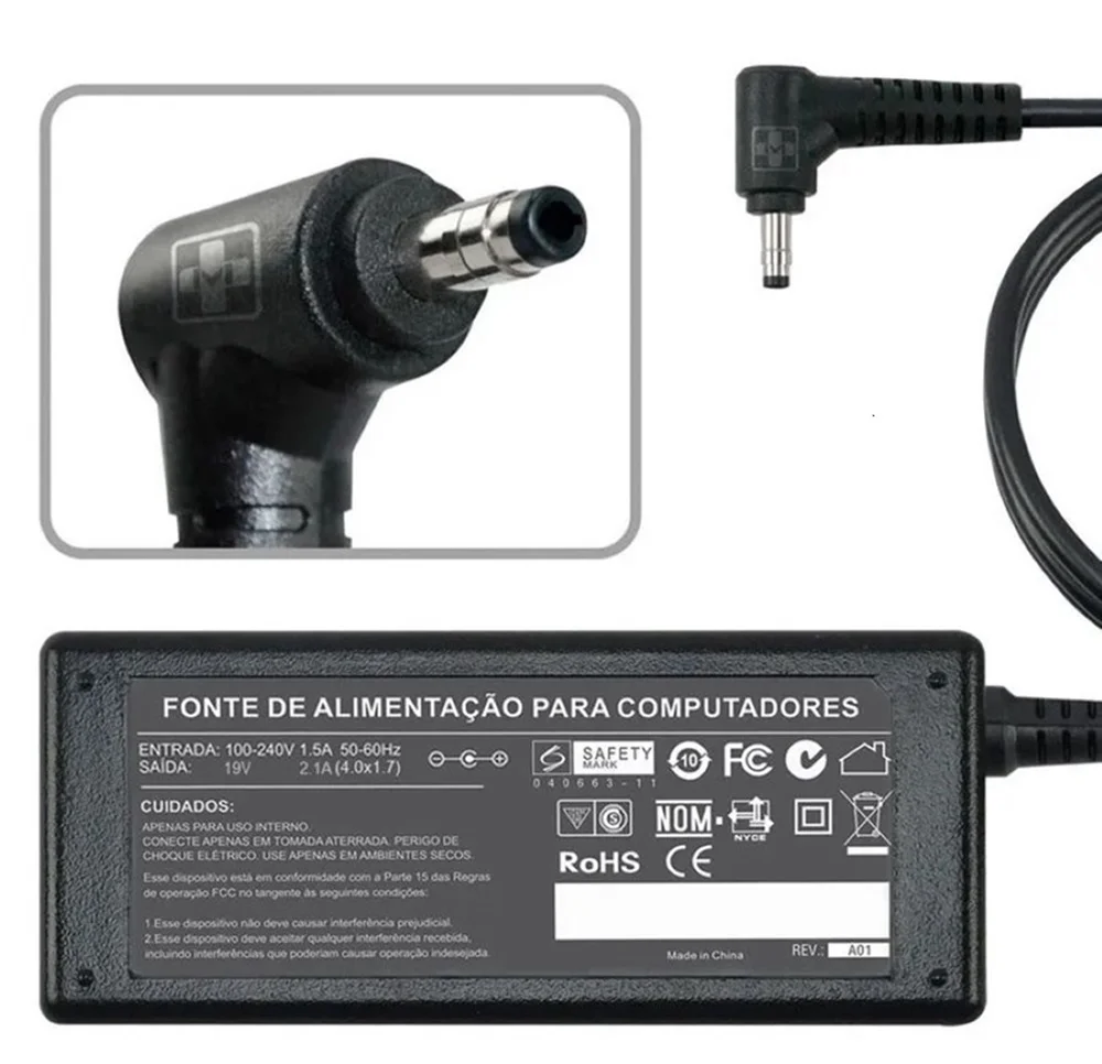 Fonte Carregador Para Note R410 19v 3,42a 65w 644 Fonte Carregador Para Note R410 19v 3,42a 65w 644