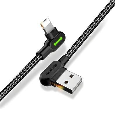 Cabo Carregador E Dados Gamer 90º 3a Lightning 1,2m