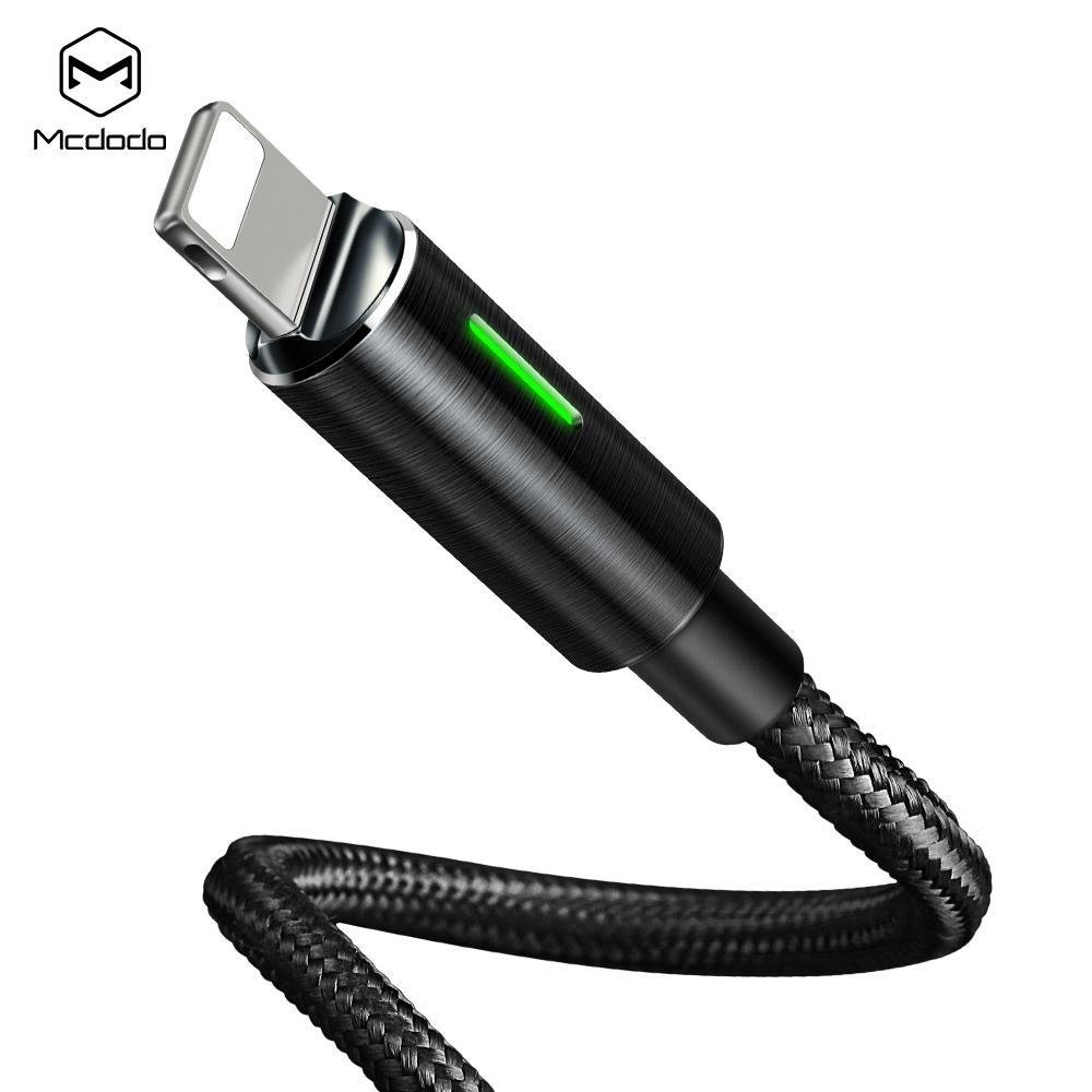 Imagem 2 de 4 do produto Cabo Carregador Para Iphone Auto Power Off 3a LED 1.2m