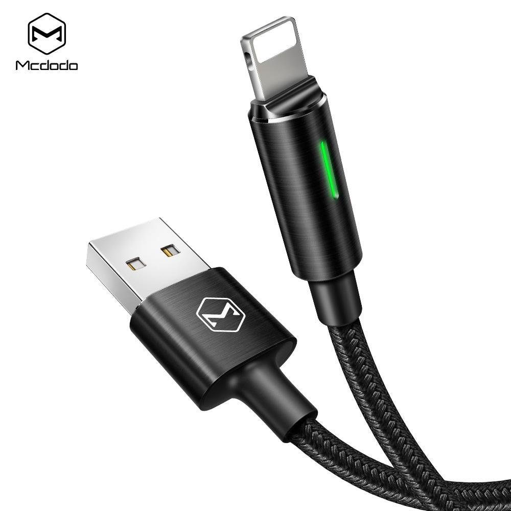 Imagem 4 de 4 do produto Cabo Carregador Para Iphone Auto Power Off 3a LED 1.2m