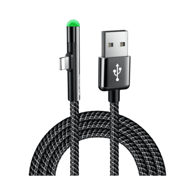 Cabo Carregador E Dados Iphone Gamer 90º 2a Lightning 1,2m