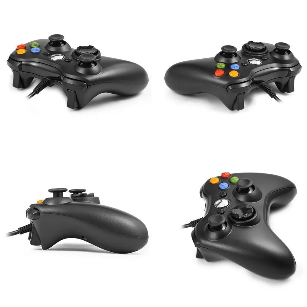 Imagem 3 de 5 do produto Joystick Com Fio Compatível XBOX 360 E PC Dupla Vibração