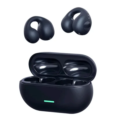Fones De Ouvido Preto  Sound Earcuffs Condução De Ossos Sem Fio Bluetooth Clipe