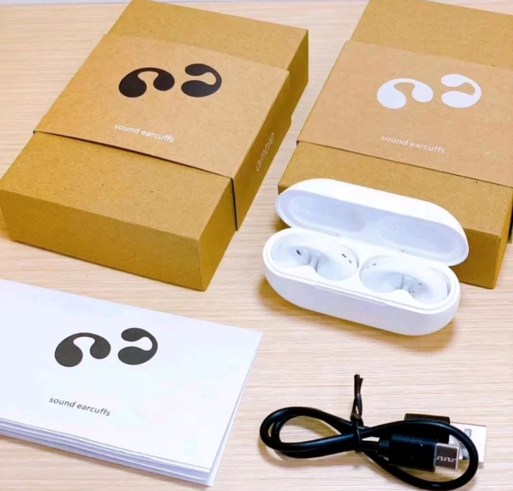 Imagem 3 de 5 do produto Fones De Ouvido Preto  Sound Earcuffs Condução De Ossos Sem Fio Bluetooth Clipe