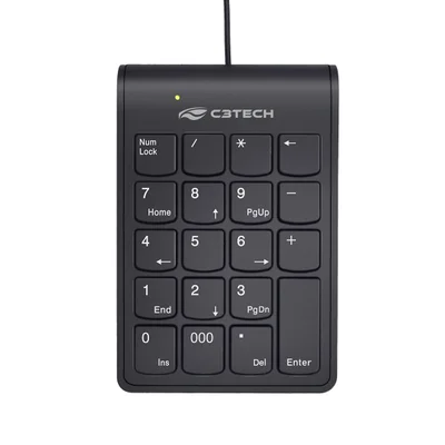 Teclado Númerico C3tech Usb Kn-12bk - Preto