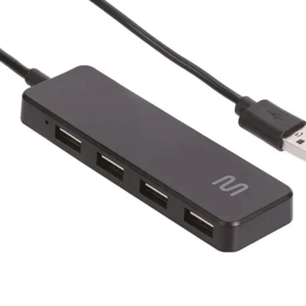 Imagem 3 de 5 do produto Hub Multi Ac443 Usb 2.0 C/ 4 Portas - Preto