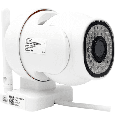 Câmera Ip Icsee Prova D'água Wifi Hd 2 Antenas