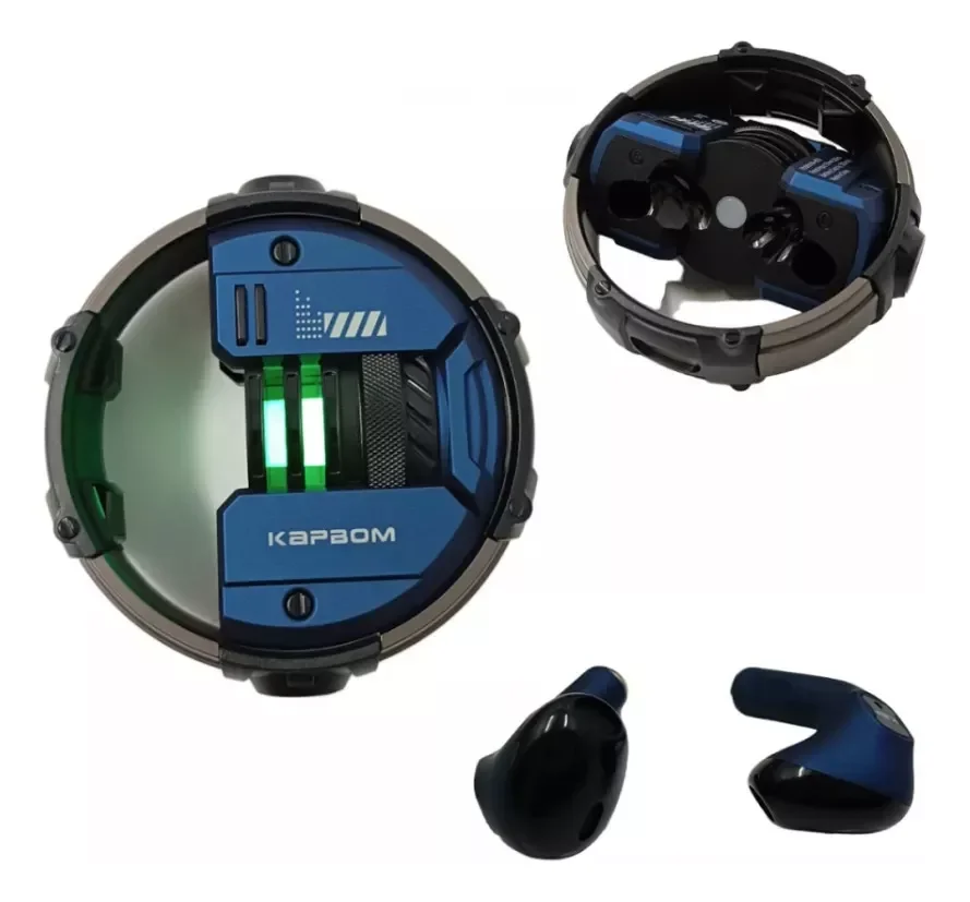 Imagem 3 de 5 do produto Fone De Ouvido Bluetooth Gamer Ka-791 Caixa Metal Sem Fio Cor:verde .