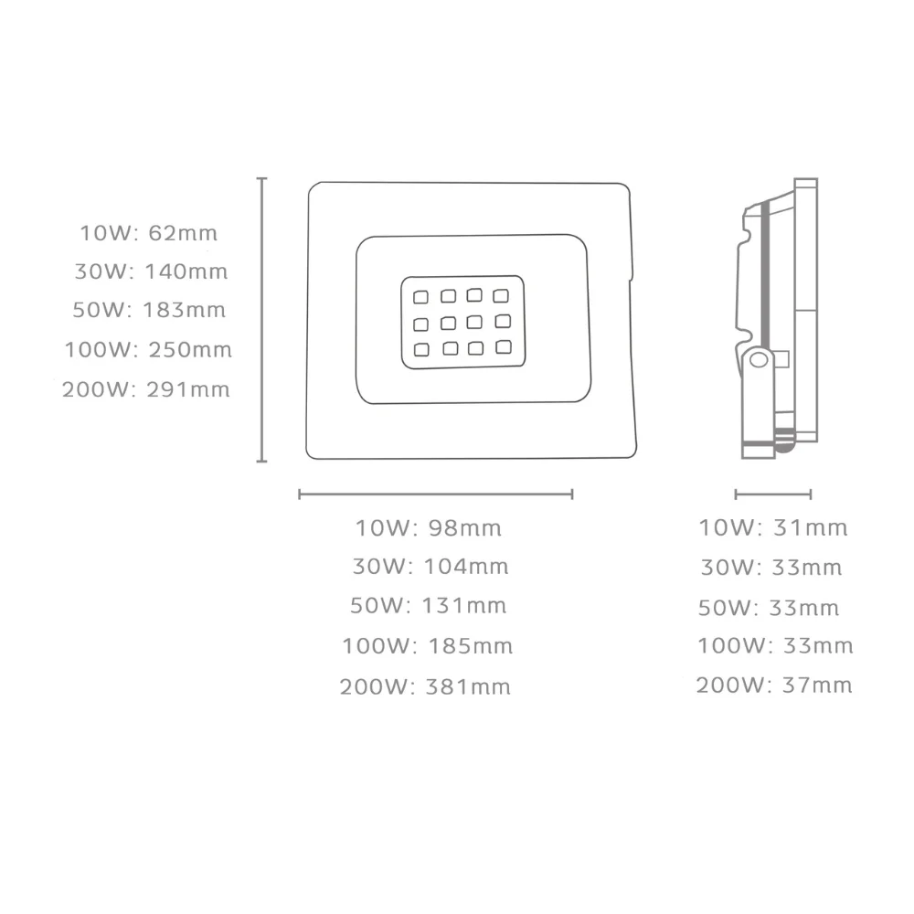 Imagem 5 de 5 do produto Refletor LED Elgin 10w 6500k Preto
