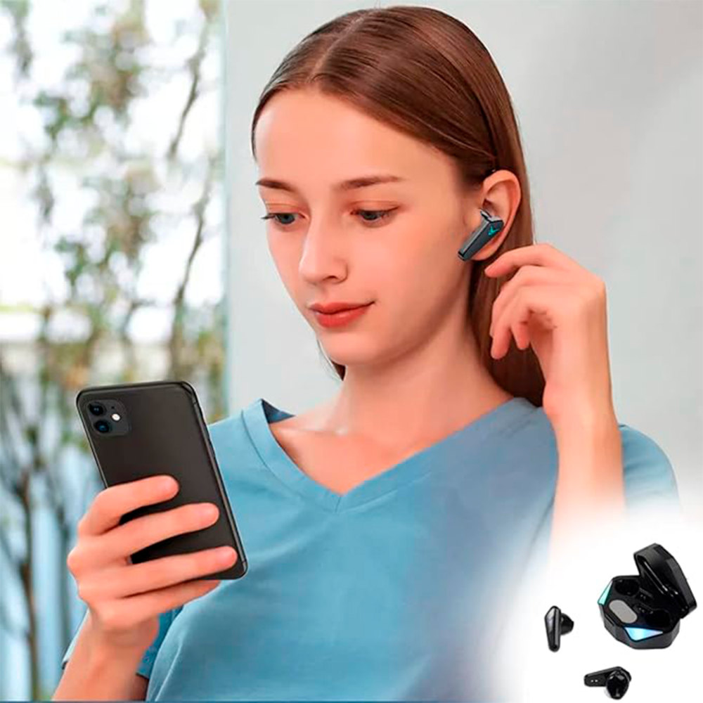 Fone Gamer Bluetooth Tws Wireless RGB Fone Gamer Bluetooth Tws Wireless RGB