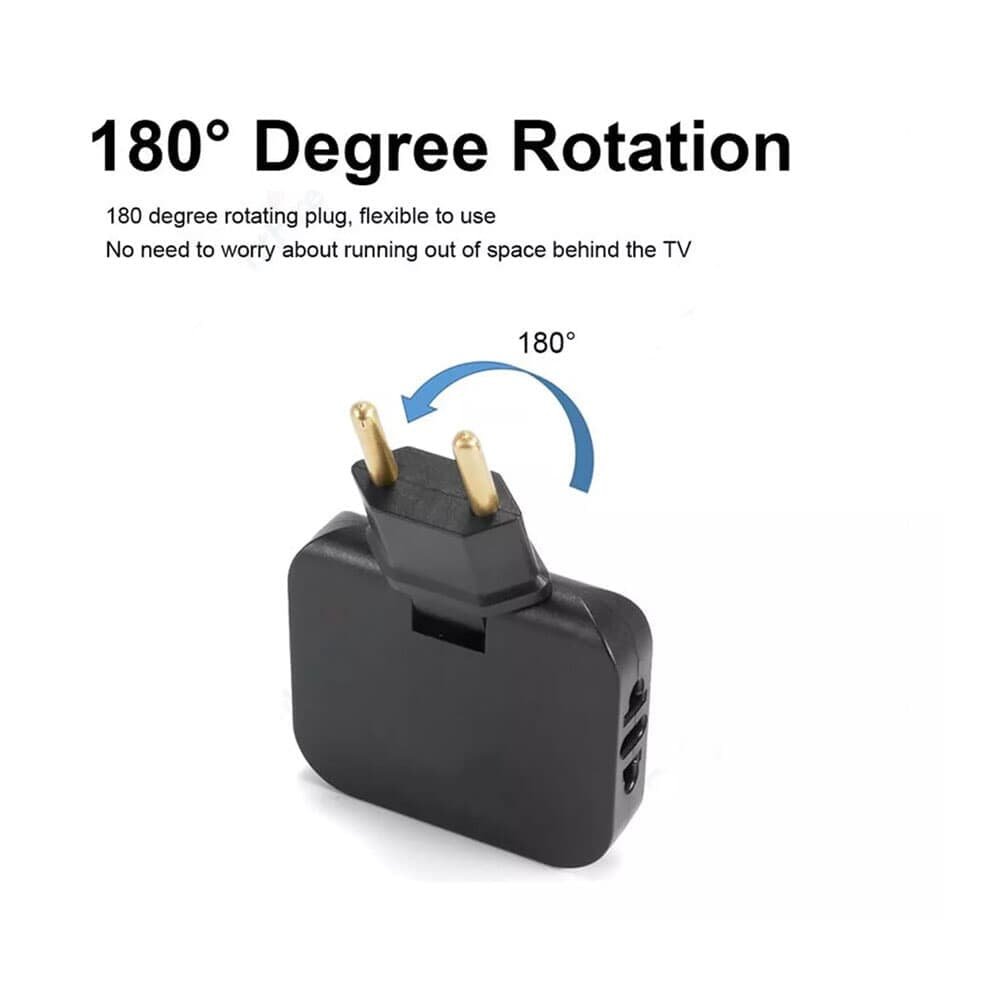 Imagem 2 de 4 do produto Adaptador De Tomada T Articulado V6 Gm-024