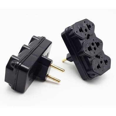 Adaptador De Tomada Triplo L/c Com Tampa Gm-027