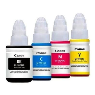 Kit C/4 Refil De Tinta Canon Gi-190