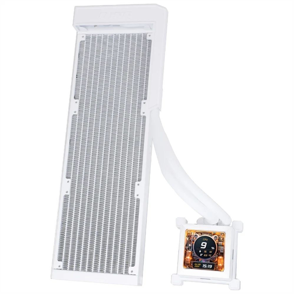 Water Cooler 360mm Lian Li Hydroshift Lcd 360n, Display Lcd, S/ Fans, White - Ghslcd36nw 4