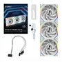 Kit 3 Fans 120mm Lian Li Uni Fan Sl Wireless Lcd 120 Reverse Blade, ARGB, C/ Controladora, White - 12rsllcd1w3w 3