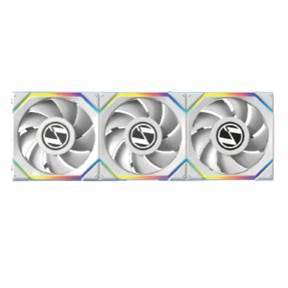 Kit 3 Fans 120mm Lian Li Uni Fan Sl Wireless Lcd 120 Reverse Blade, ARGB, C/ Controladora, White - 12rsllcd1w3w 6