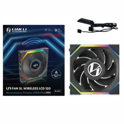 Fan 120mm Lian Li Uni Fan Sl Wireless Lcd Reverse Blade, ARGB, Black - 12rsllcd1w1b