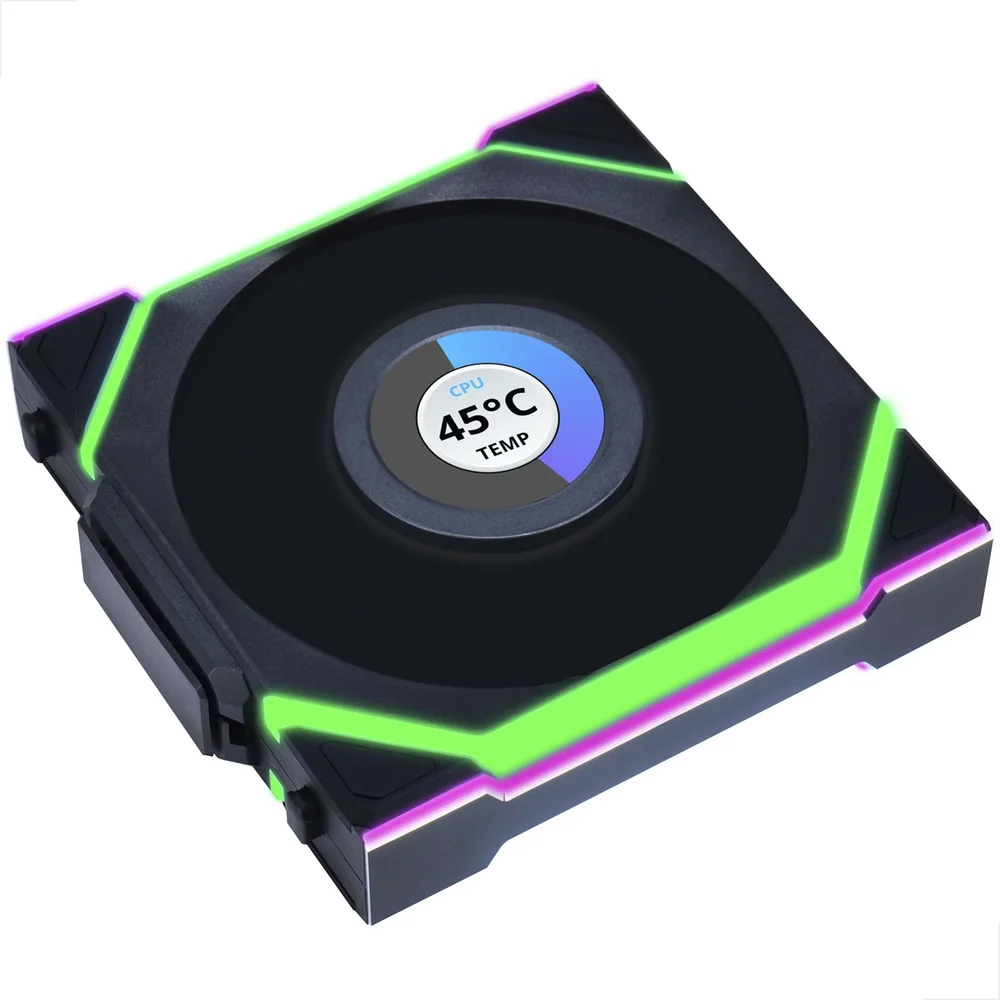 PC用ファン・クーラー LIANLI UNI FAN SL Wireless LCD 120 3Pack KaBuM Aperte o K e evolua em Tecnologia e Games