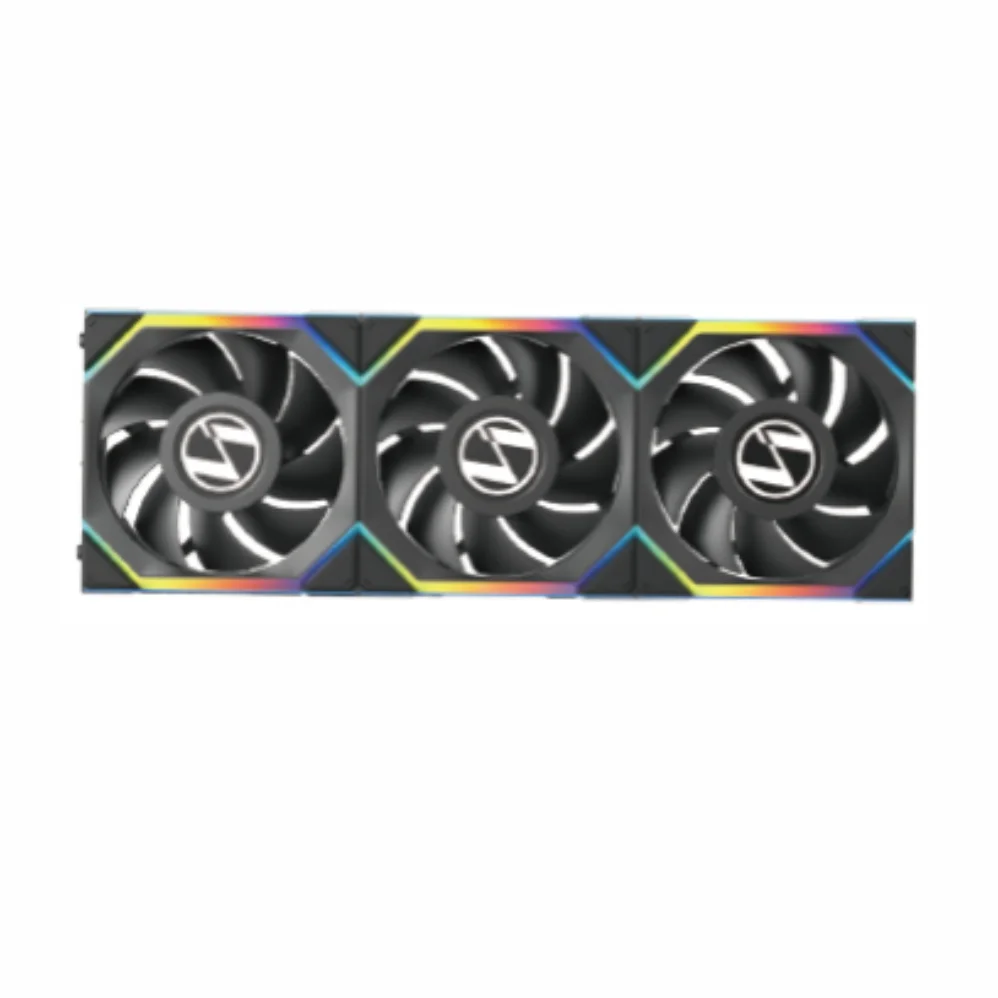 Kit 3 Fans 120mm Lian Li Uni Fan Sl Wireless Lcd 120 Reverse Blade, ARGB, C/ Controladora, Black - 12rsllcd1w3b 6