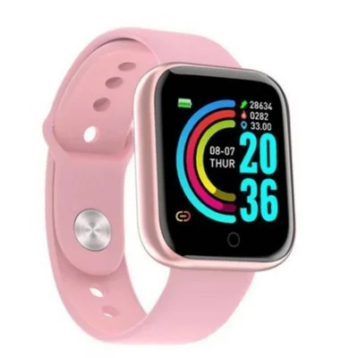 Smartwatch D20s - Monitor De Saúde, Tela Hd, E Pulseira Ds Cor:rosa;tamanho:único;gênero:unissex