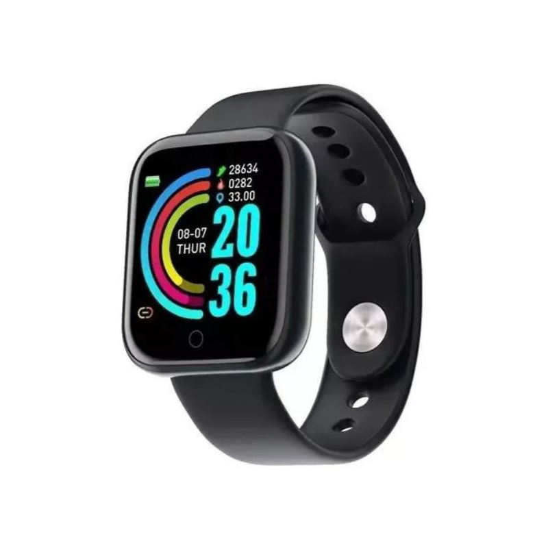 Smartwatch D20s - Monitor De Saúde, Tela Hd, E Pulseira Ds Cor:preto;tamanho:único;gênero:unissex