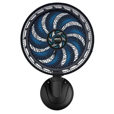 Ventilador De Parede Arno 160w 40cm 9 Pás 3 Velocidades Preto Ve9p X-treme 110v