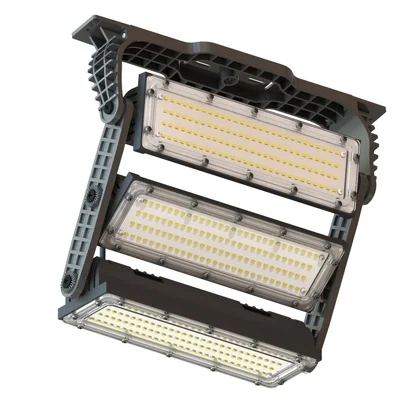 REFLETOR 400W HOLOFOTE LED OSRAM 36000LM IP66 COMBATE ARTICULADO