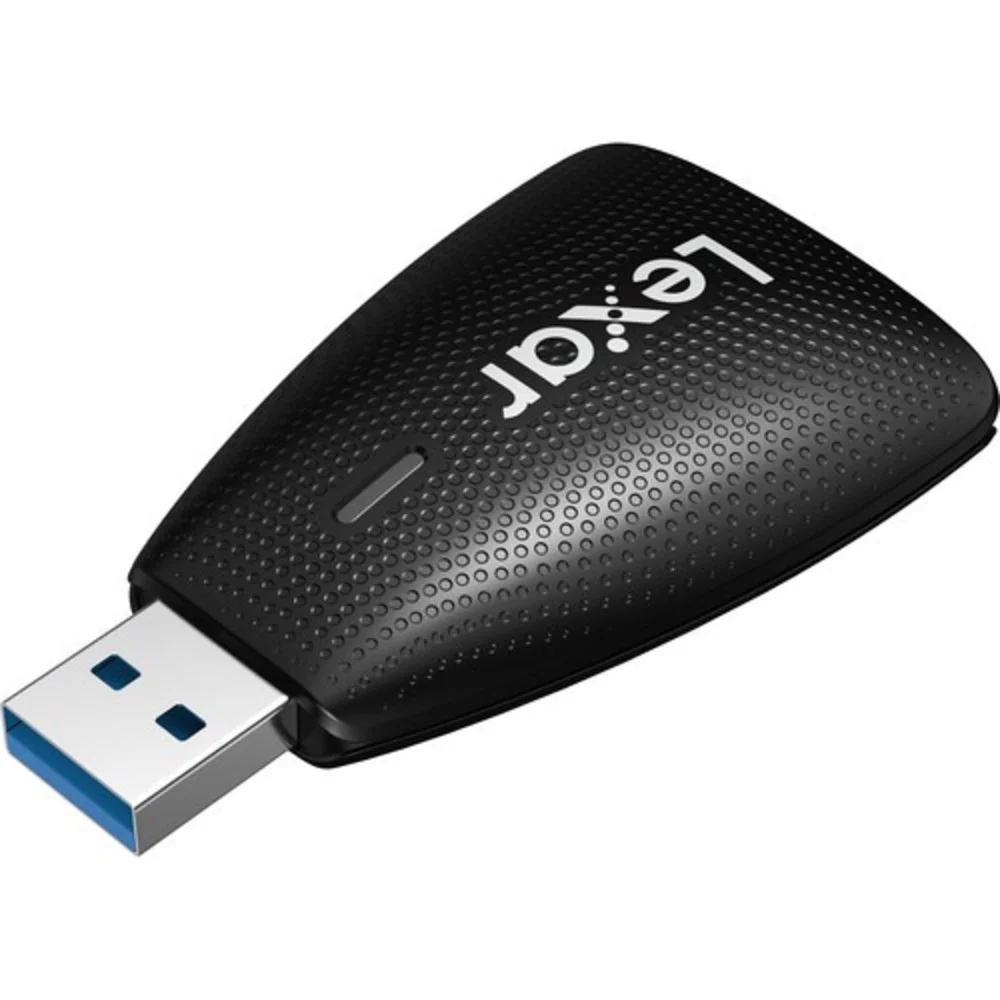 Imagem 2 de 4 do produto Leitor De Cartao De Memoria Lexar, Multi-card 2-in-1, Usb 3.1, Sd/microsd, Preto, Lrw450ubna