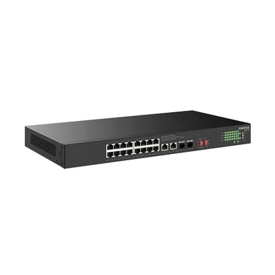 Switch Intelbras S1118f-pa, 16p Fast Ethernet Poe, 4p Uplink Gigabit - 4760128