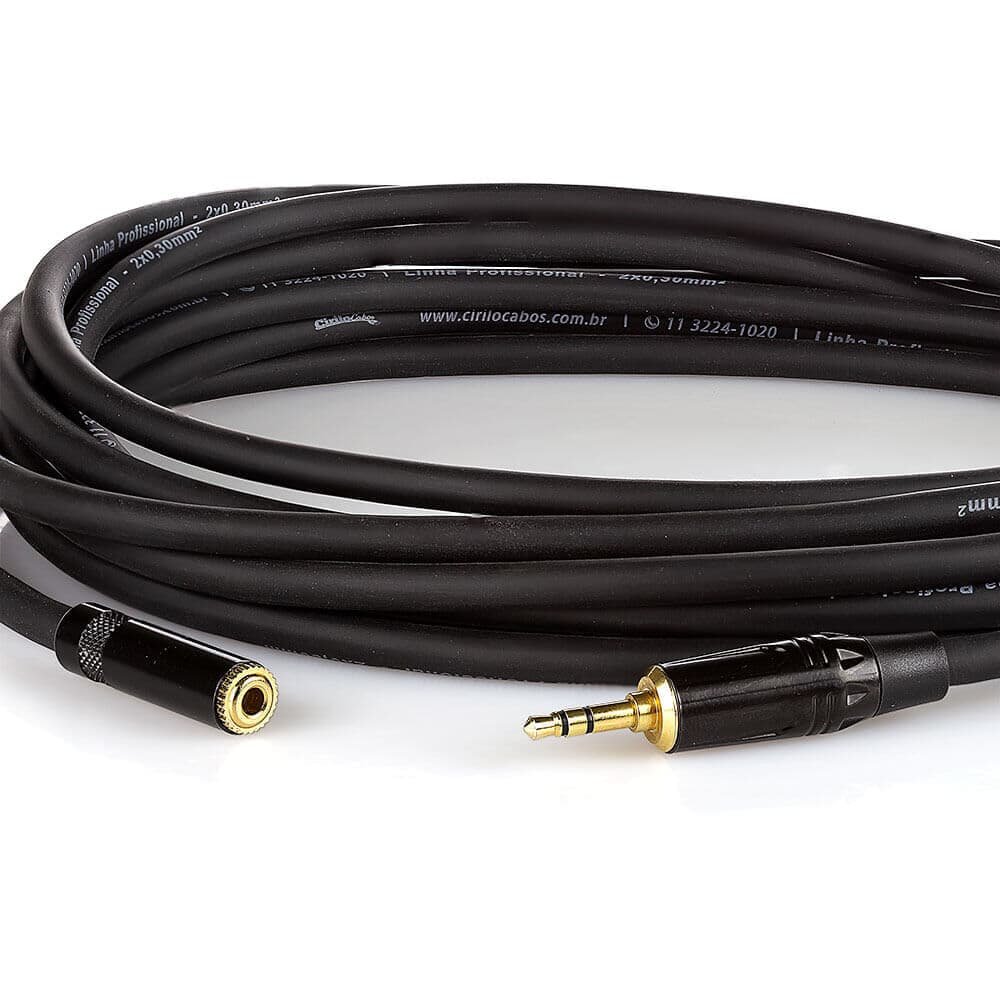 Imagem 2 de 2 do produto Extensão P2 Fone De Ouvido Profissional - 40 Metros