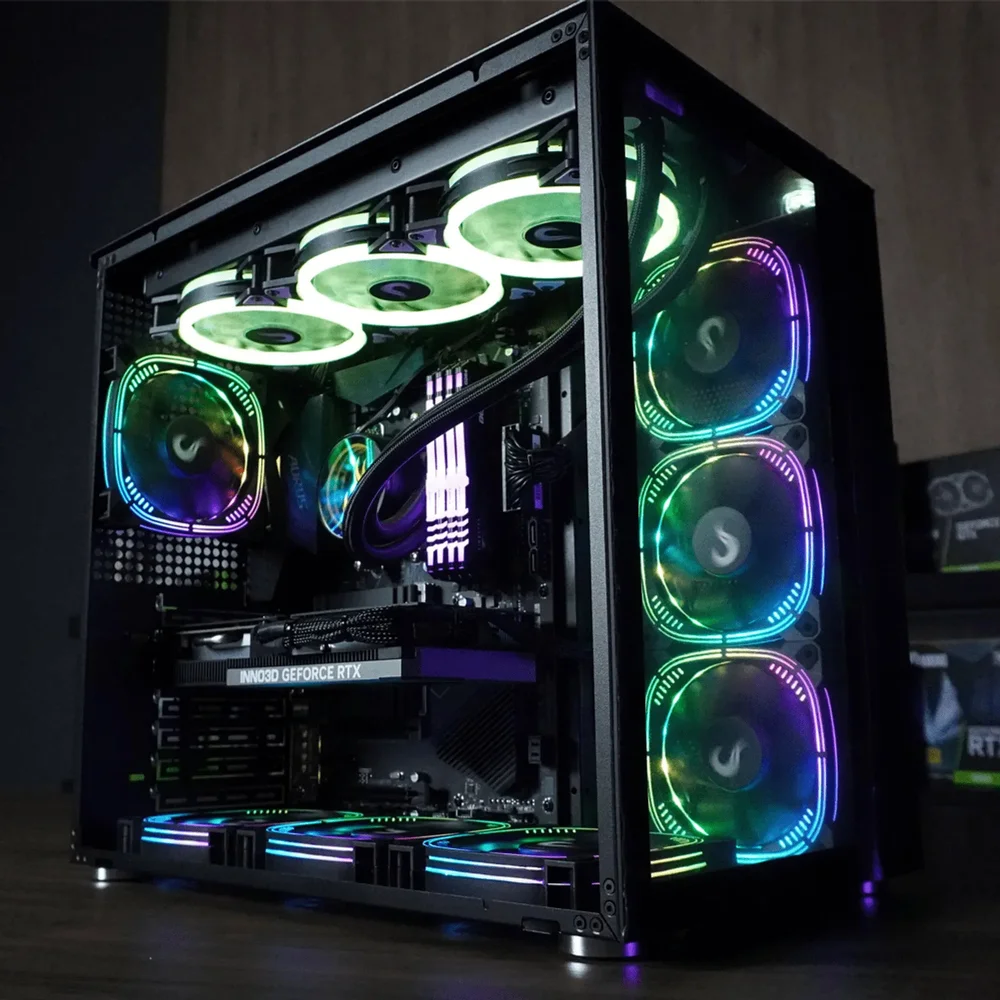 PC Gamer Ryzen 7 5700x, RTX 4060, 32gb RGB Ddr4, SSD Nvme 1TB, 750w 80 Plus, Full Black - Pz37wi3d-e - view 2