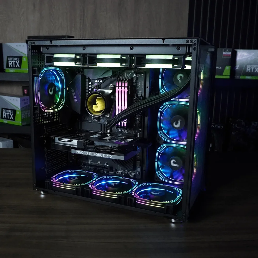 PC Gamer Ryzen 7 5700x, RTX 4060, 32gb RGB Ddr4, SSD Nvme 1TB, 750w 80 Plus, Full Black - Pz37wi3d-e - view 3