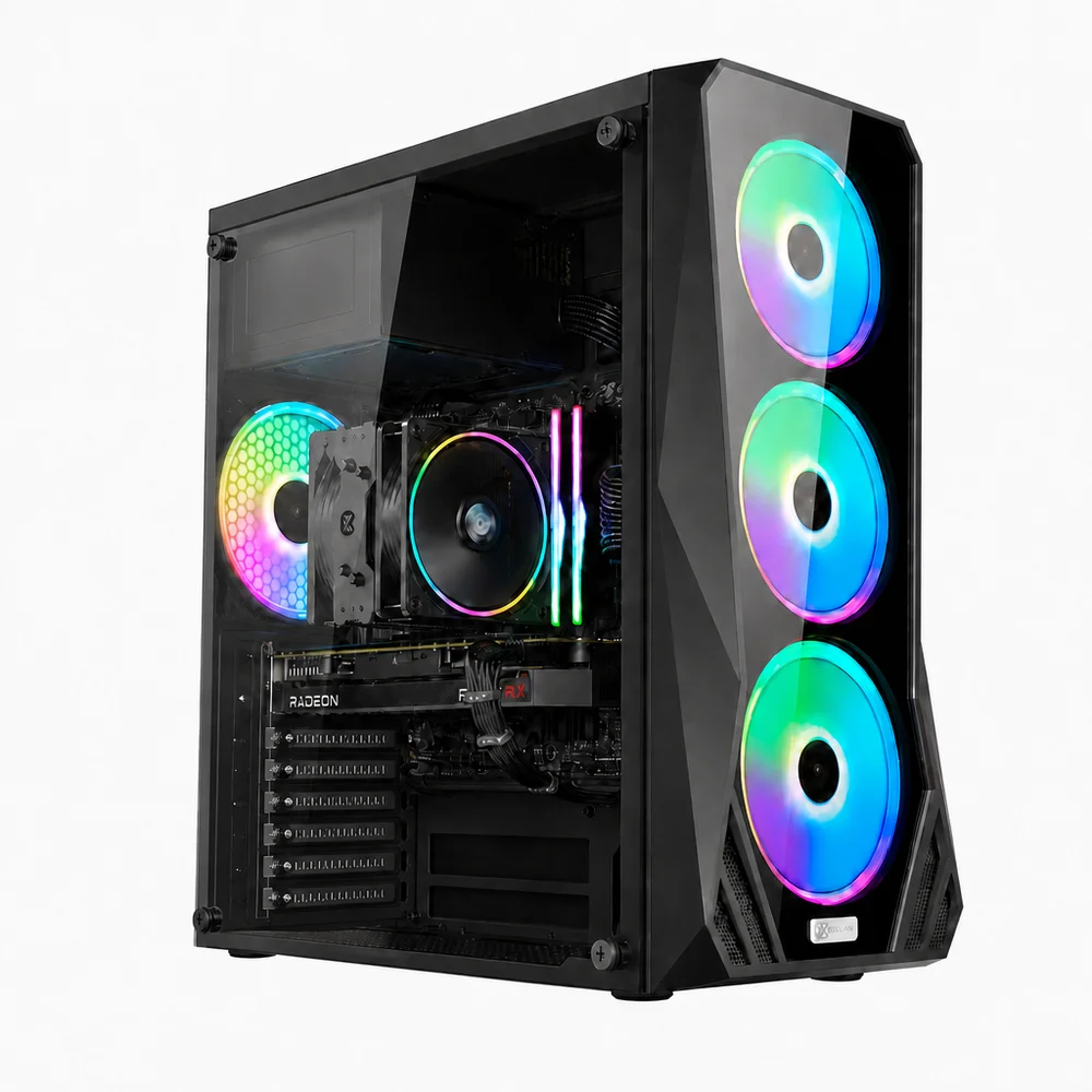 PC Gamer Intel Core i3 12100f, Gtx 1650, 16gb Ddr4, SSD 480GB, 500w 80 Plus, Aero01-e