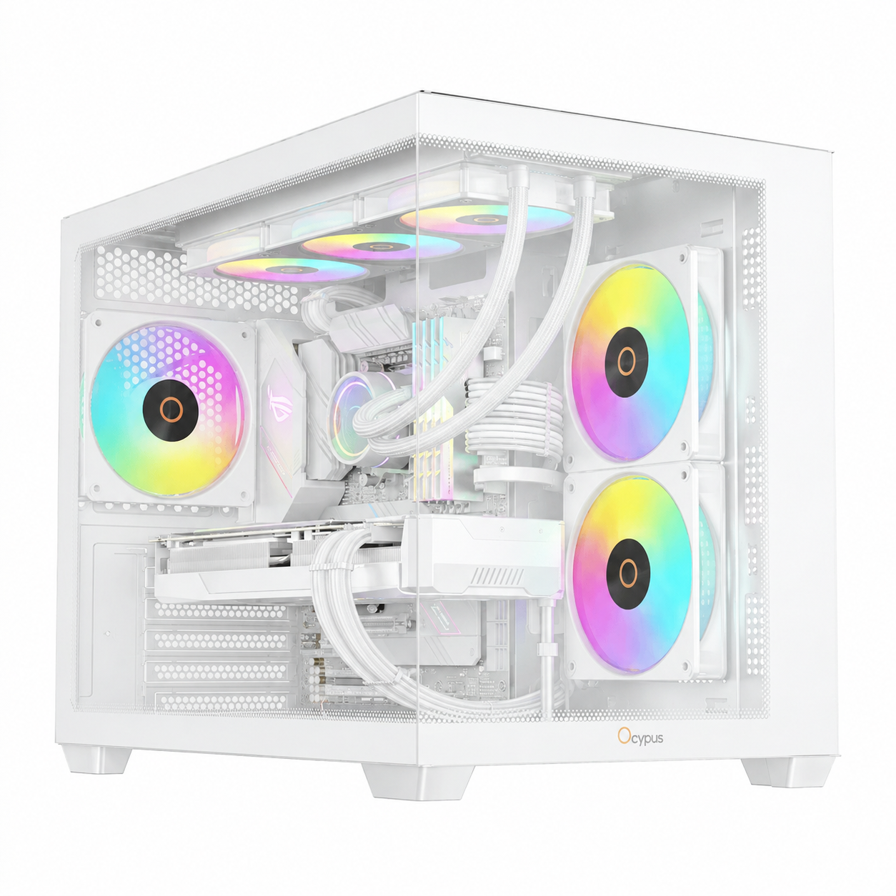 PC Gamer Ryzen 7 7800x3d, Rx 7800xt, 32gb Ddr5 RGB, SSD Nvme 2TB, 1000w 80 Plus Gold, PCcube02-e