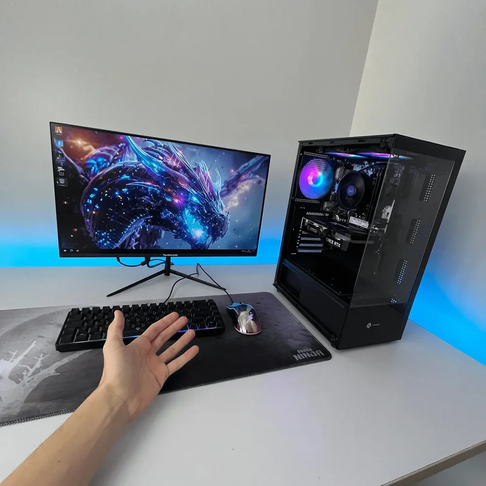 PC Gamer Ryzen 5 5600, RTX 4060, 16gb Ddr4, SSD Nvme 500gb, 600w 80 Plus, PCdeze01-e PC Gamer Ryzen 5 5600, RTX 4060, 16gb Ddr4, SSD Nvme 500gb, 600w 80 Plus, PCdeze01-e